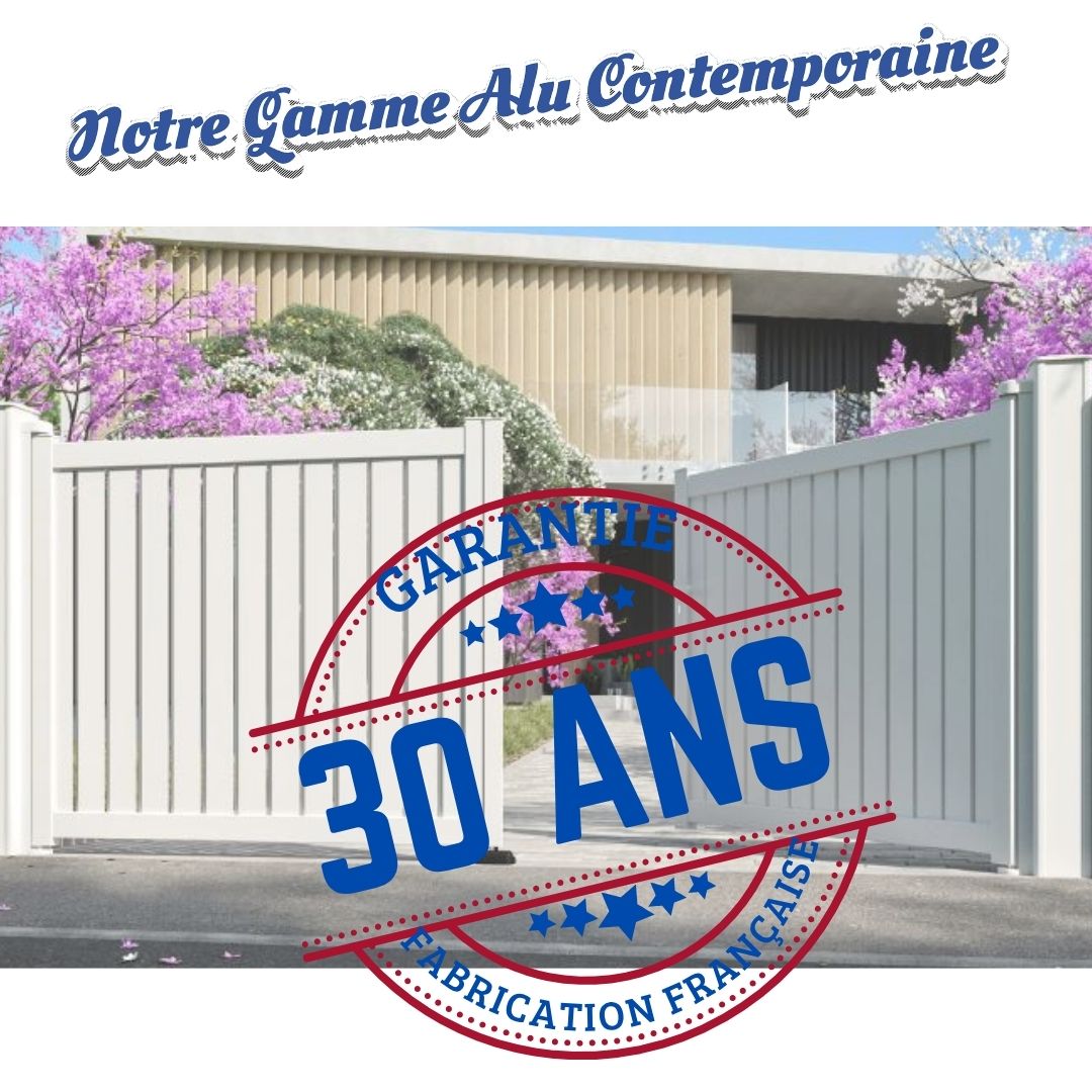 Gamme aluminium contemporaine garantie 30 ans fabrication française